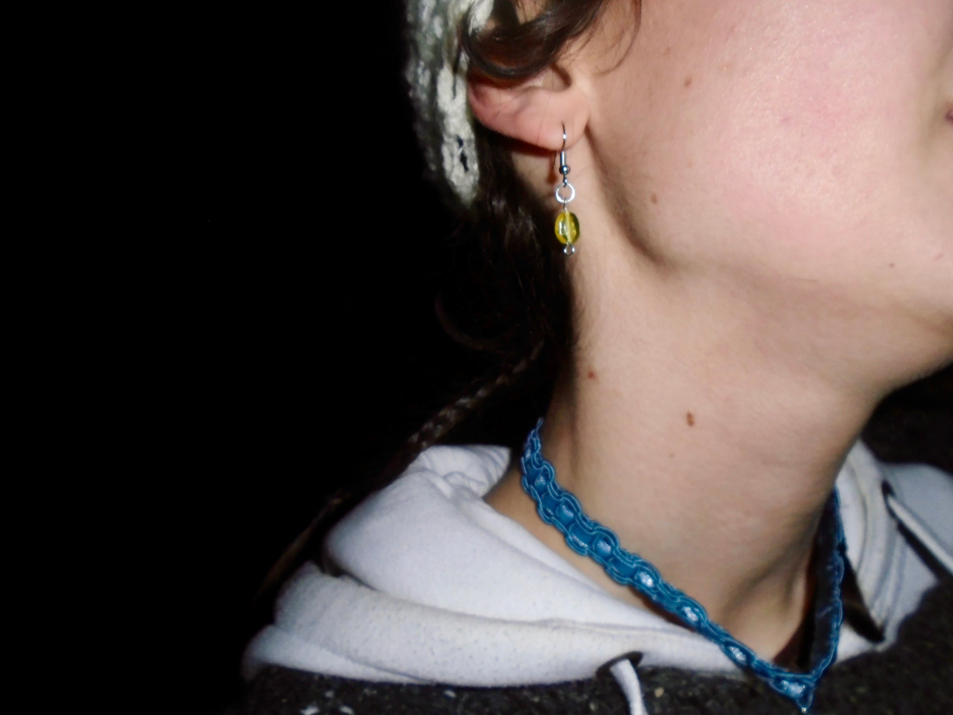 clear quartz necklace